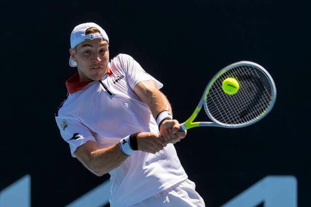 Sport Themen der Woche KW06 Sport Bilder des Tages Jan-Lennard Struff Australian Open 2021 - Melbourne Park - Melbourne - Victoria - Australia - 09 02 2021. Copyright: xJuergenxHasenkopfx