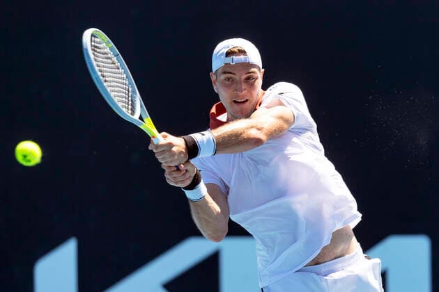 Jan-Lennard Struff Australian Open 2021 - Melbourne Park - Melbourne - Victoria - Australia - 09 02 2021. Copyright: xJuergenxHasenkopfx