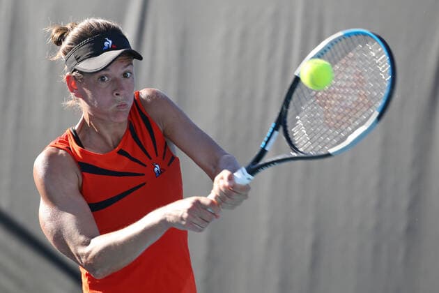 Chloe Paquet, FRA, during first round of 2021 Australian Open in Melbourne, 09 02 2021; -