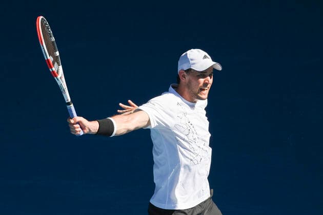Dominic Thiem Australian Open 2021 - Melbourne Park - Melbourne - Victoria - Australia - 10 02 2021. Copyright: xJuergenxHasenkopfx