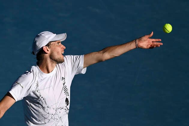 Dominic Thiem Australian Open 2021 - Melbourne Park - Melbourne - Victoria - Australia - 10 02 2021. Copyright: xJuergenxHasenkopfx