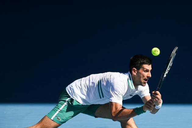 Novak Djokovic Australian Open 2021 - Melbourne Park - Melbourne - Victoria - Australia - 10 02 2021. Copyright: xJuergenxHasenkopfx