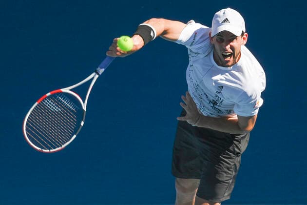 Dominic Thiem Australian Open 2021 - Melbourne Park - Melbourne - Victoria - Australia - 10 02 2021. Copyright: xJuergenxHasenkopfx