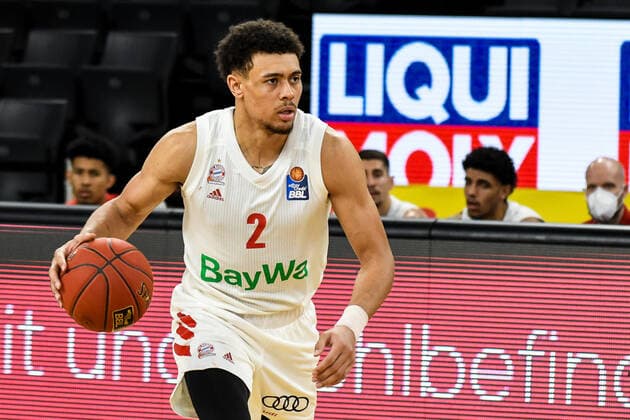 GER, BBL, ratiopharm ulm vs FC Bayern München Muenchen 09.02.2021, ratiopharm arena, Neu-Ulm, GER, BBL, ratiopharm ulm vs FC Bayern München Muenchen, im Bild Wade Baldwin (Bayern, 2)