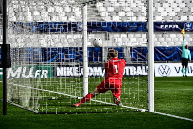 Fußball, Coupe de France, Girodins Bordeaux - FC Toulouse PETTERSSON Carl Isak Emanuel (tfc) But refuse FOOTBALL : Bordeaux vs Toulouse - 32eme de finale de la Coupe de France - Bordeaux - 10 02 2021 ThierryBreton Panoramic 