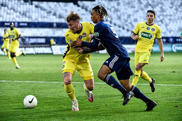 Fußball, Coupe de France, Girodins Bordeaux - FC Toulouse FOOTBALL : Bordeaux vs Toulouse - 32eme de finale de la Coupe de France - Bordeaux - 10 02 2021 ThierryBreton Panoramic 