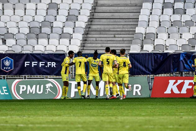 Fußball, Coupe de France, Girodins Bordeaux - FC Toulouse BAYO Vakoun Issouf (tfc) FOOTBALL : Bordeaux vs Toulouse - 32eme de finale de la Coupe de France - Bordeaux - 10 02 2021 ThierryBreton Panoramic 
