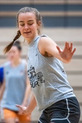 Lilly Oswald (16, GISA Lions SV Halle) GISA Lions SV Halle Training Basketball - 1. Bundesliga - ERDGAS Sportarena Halle (Saale) 10.02.2021 Foto: Holger John Halle Sachsen-Anhalt Deutschland ERDGAS Sportarena Halle Saale