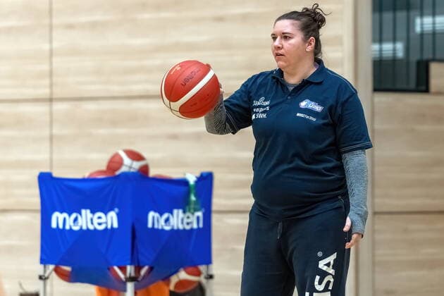 Sandra Rosanke (Head Coach, GISA Lions SV Halle) GISA Lions SV Halle Training Basketball - 1. Bundesliga - ERDGAS Sportarena Halle (Saale) 10.02.2021 Foto: Holger John Sachsen-Anhalt Deutschland ERDGAS Sportarena Halle Saale
