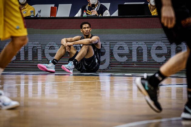Basketball Oldenburg 10.02.2021 Saison 2020 2021 easyCredit BBL: 17. Spieltag: EWE Baskets - Hamburg Towers Basketball Oldenburg 10.02.2021 Saison 2020 2021 easyCredit BBL: 17. Spieltag: EWE Baskets - Hamburg Towers 7 Kameron Taylor, Towers Hamburg nur redaktionelle Verwendung - kommerzielle Verwendung Nutzung nur nach Absprache mit dem Fotografen Oldenburg Deutschland