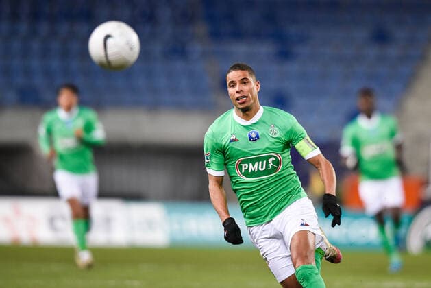 Kevin Monnet Paquet ( Saint Etienne ) - FOOTBALL : Sochaux vs Saint Etienne - Coupe de France - Sochaux - 11 02 2021 FedericoPestellini Panoramic 