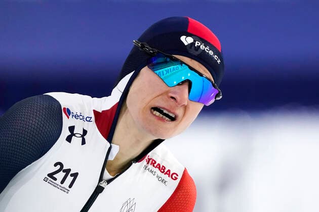 Martina Sablikova (CZE) finishes second on the ladies 3.000 meter during ISU World Championships on February, 11 2021 in Heerenveen Netherlands Noxthirdxpartyxsales  (153837502)