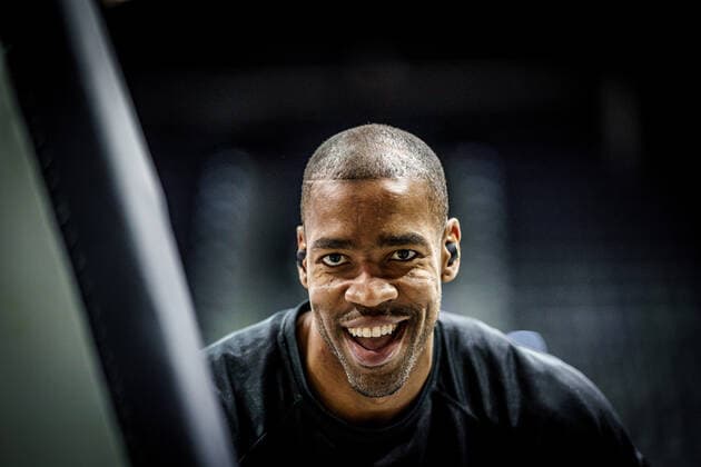Basketball Oldenburg 12.02.2021 Saison 2020 2021 easyCredit BBL: 18. Spieltag: EWE Baskets - JobStairs GIESSEN 46ers Basketball Oldenburg 12.02.2021 Saison 2020 2021 easyCredit BBL: 18. Spieltag: EWE Baskets - JobStairs GIESSEN 46ers BRANDON THOMAS, No.33 nur redaktionelle Verwendung - kommerzielle Verwendung Nutzung nur nach Absprache mit dem Fotografen Oldenburg Deutschland