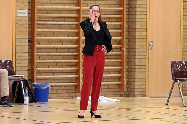12.02.2021, xovx, Basketball Damen, DBBL, 1. Bundesliga, BC Pharmaserv Marburg - TSV 1880 Wasserburg Trainerin Sidney Parsons (TSV 1880 Wasserburg) enttaeuscht, enttaeuscht schauend, dissapointed Marburg Sporthalle Georg-Gaßmann-Stadion Hessen Deutschland (DE)