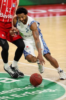Quantez Robertson (Skyliners) waehrend dem 18.Spieltag in der Beko BBL Bundesliga am 12.02.2021. GER, Basketballl, Beko BBL Bundesliga, FC Bayern Basketball gegen Fraport Skyliners, 12.02.2021 Muenchen Copyright: xMarcelxEngelbrechtx Eibner-Pressefotox EP_met