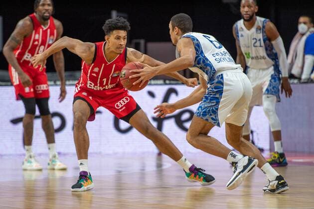 Jason George 1 (FC Bayern), FC Bayern Basketball vs. Fraport Skyliners, BBL, 12.02.2021 Muenchen Bayern Deutschland