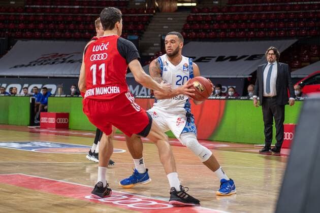 Rasheed More 20 (Fraport Skyliner), FC Bayern Basketball vs. Fraport Skyliners, BBL, 12.02.2021 Muenchen Bayern Deutschland