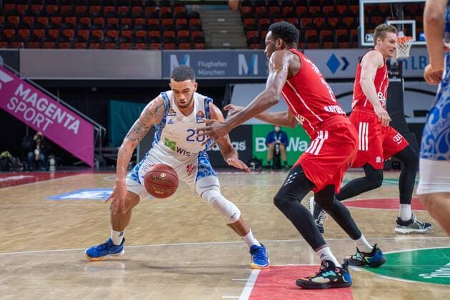 Rasheed More 20 (Fraport Skyliner), FC Bayern Basketball vs. Fraport Skyliners, BBL, 12.02.2021 Muenchen Bayern Deutschland