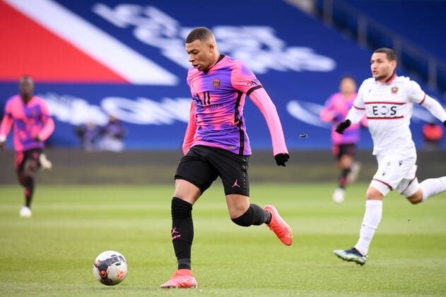 07 KYLIAN MBAPPE (PSG) FOOTBALL : Paris SG vs Nice - Ligue 1 Uber Eats - 13 02 2021 FEP Panoramic 