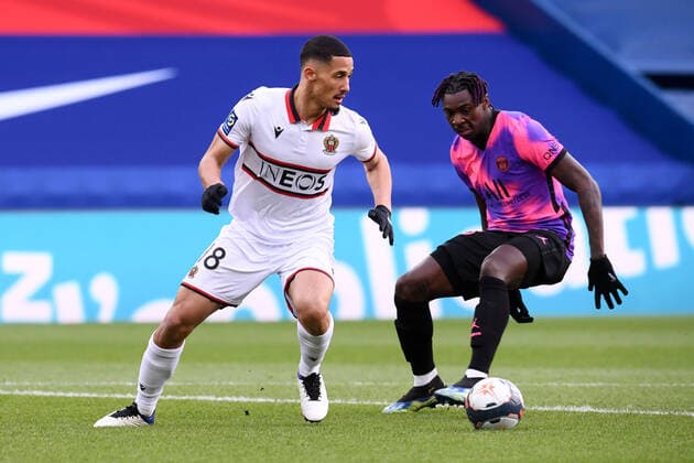 18 WILLIAM SALIBA (NICE) FOOTBALL : Paris SG vs Nice - Ligue 1 Uber Eats - 13 02 2021 FEP Panoramic 
