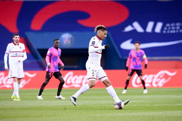 25 JEAN CLAIR TODIBO (NICE) FOOTBALL : Paris SG vs Nice - Ligue 1 Uber Eats - 13 02 2021 FEP Panoramic 