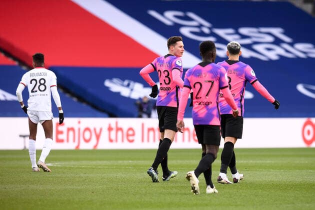 JOIE - FAIR PLAY - 23 JULIAN DRAXLER (PSG) FOOTBALL : Paris SG vs Nice - Ligue 1 Uber Eats - 13 02 2021 FEP Panoramic 