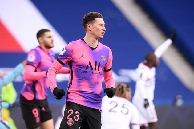 JOIE - 23 JULIAN DRAXLER (PSG) FOOTBALL : Paris SG vs Nice - Ligue 1 Uber Eats - 13 02 2021 FEP Panoramic 