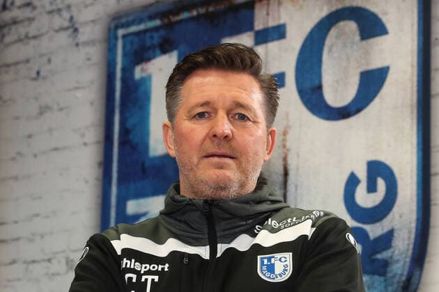 Trainer Christian Titz (1. FC Magdeburg) - 3. Liga Fußball Saison 2020-2021 Vorstellung beim 1. FC Magdeburg in der MDCC Arena in Magdeburg - Fußball,Mann,Männer,Deutschland,13.02.2021