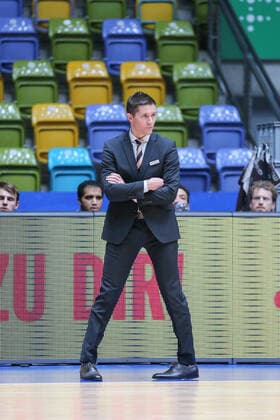 Basketball Bundesliga,Fraport Skyliners - ratiopharm Ulm,2021.02.14,GER, im Holmann Jaka,(HC ratiopharm Ulm), ,Eibner-Pressefoto Uli Scherbaum Fraport Skyliners - ratiopharm Ulm Frankfurt Copyright: xEibner-Pressefoto UlrichxScherbax EP_usm