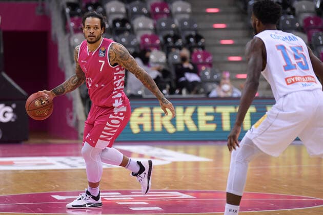 easyCredit BBL, Telekom Baskets Bonn vs. Syntainics MBC, 14.02.2021 Chris Babb (Telekom Baskets Bonn 7), easyCredit BBL, Telekom Baskets Bonn vs. Syntainics MBC am 14.02.2021 im Telekom Dome Bonn, Bonn (Nordrhein-Westfalen) Copyright: xBEAUTIFULxSPORTS Mueller-Laschetx