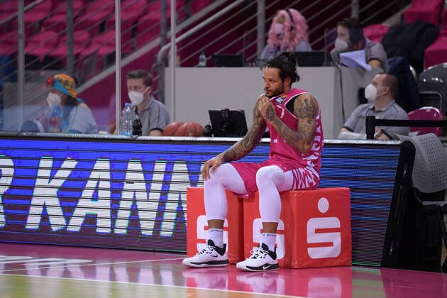 easyCredit BBL, Telekom Baskets Bonn vs. Syntainics MBC, 14.02.2021 Chris Babb (Telekom Baskets Bonn 7), easyCredit BBL, Telekom Baskets Bonn vs. Syntainics MBC am 14.02.2021 im Telekom Dome Bonn, Bonn (Nordrhein-Westfalen) Copyright: xBEAUTIFULxSPORTS Mueller-Laschetx