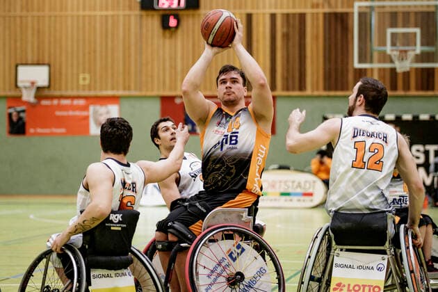 1. RBBL, ING Skywheelers Frankfurt vs. Hannover United, Frankfurt, Skywheelers Dome Frankfurt, 14.2.2021 Matthias Güntner (Hannover United), ING Skywheelers Frankfurt vs. Hannover United, Frankfurt, Skywheelers Dome Frankfurt, 14.2.2021 Copyright: xBEAUTIFULxSPORTS P.xGawlickx
