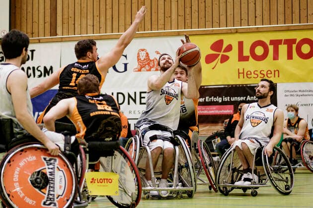 1. RBBL, ING Skywheelers Frankfurt vs. Hannover United, Frankfurt, Skywheelers Dome Frankfurt, 14.2.2021 Tim Dietrich (ING Skywheelers Frankfurt), ING Skywheelers Frankfurt vs. Hannover United, Frankfurt, Skywheelers Dome Frankfurt, 14.2.2021 Copyright: xBEAUTIFULxSPORTS P.xGawlickx