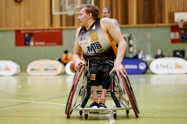 1. RBBL, ING Skywheelers Frankfurt vs. Hannover United, Frankfurt, Skywheelers Dome Frankfurt, 14.2.2021 Jan Haller (Hannover United), ING Skywheelers Frankfurt vs. Hannover United, Frankfurt, Skywheelers Dome Frankfurt, 14.2.2021 Copyright: xBEAUTIFULxSPORTS P.xGawlickx