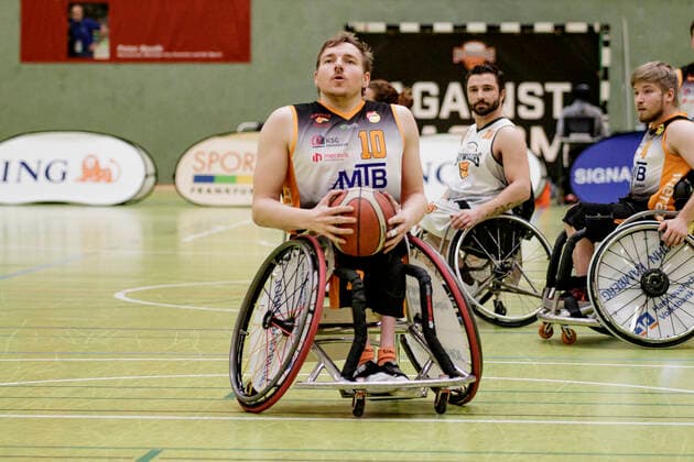 1. RBBL, ING Skywheelers Frankfurt vs. Hannover United, Frankfurt, Skywheelers Dome Frankfurt, 14.2.2021 Jan Haller (Hannover United), ING Skywheelers Frankfurt vs. Hannover United, Frankfurt, Skywheelers Dome Frankfurt, 14.2.2021 Copyright: xBEAUTIFULxSPORTS P.xGawlickx