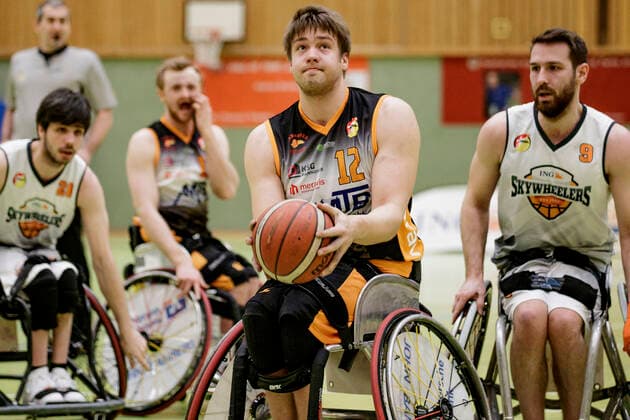 1. RBBL, ING Skywheelers Frankfurt vs. Hannover United, Frankfurt, Skywheelers Dome Frankfurt, 14.2.2021 Alexander Budde (Hannover United), ING Skywheelers Frankfurt vs. Hannover United, Frankfurt, Skywheelers Dome Frankfurt, 14.2.2021 Copyright: xBEAUTIFULxSPORTS P.xGawlickx