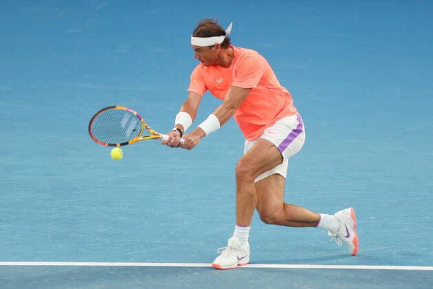 Rafael Nadal, ESP, during quarter-finals of 2021 Australian Open in Melbourne, 17 02 2021; -