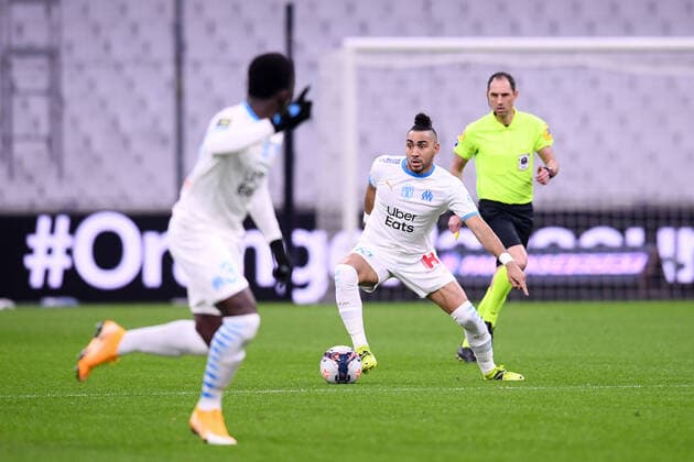 Fußball, Olympique Marseille - OGC Nizza 10 DIMITRI PAYET (OM) FOOTBALL : Marseille vs Nice - Ligue 1 Uber Eats - 17 02 2021 FEP Panoramic 