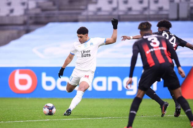 Fußball, Olympique Marseille - OGC Nizza 11 LUIS HENRIQUE TOMAZ DE LIMA (OM) FOOTBALL : Marseille vs Nice - Ligue 1 Uber Eats - 17 02 2021 FEP Panoramic 