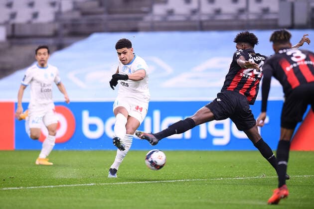 Fußball, Olympique Marseille - OGC Nizza 11 LUIS HENRIQUE TOMAZ DE LIMA (OM) FOOTBALL : Marseille vs Nice - Ligue 1 Uber Eats - 17 02 2021 FEP Panoramic 