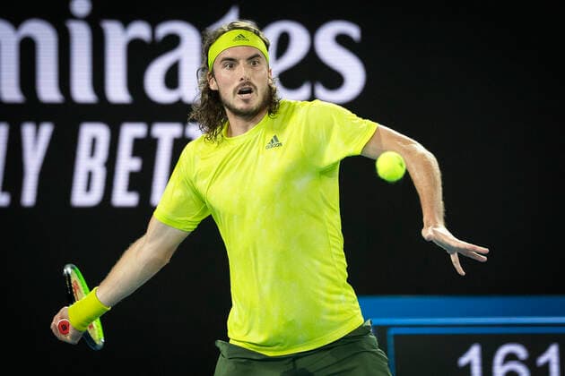 Stefanos Tsitsipas Australian Open 2021 - Melbourne Park - Melbourne - Victoria - Australia - 17 02 2021.