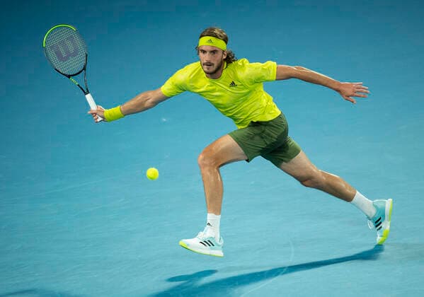 Stefanos Tsitsipas Australian Open 2021 - Melbourne Park - Melbourne - Victoria - Australia - 17 02 2021.