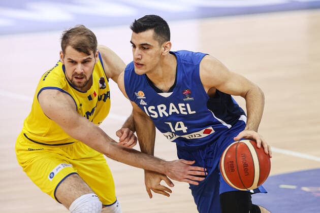 19.02.2021 GLIWICE, GLIWICE ARENA?KOSZYKOWKA (BASKETBALL) , KWALIFIKACJE MISTRZOSTW EUROPY FIBA EUROBASKET 2021 ( European Championship, EM, Europameisterschaft QUALIFICATION FIBA EUROBASKET 2021 BANKA GLIWICE ( BUBBLE GLIWICE ?MECZ RUMUNIA - IZRAEL ( GAME ROMANIA ISRAEL )?NZ NOAM SHIMON DOVRAT?FOTO LUKASZ GROCHALA CYFRASPORT NEWSPIX.PL --- Newspix.pl  20210219CSLG0009