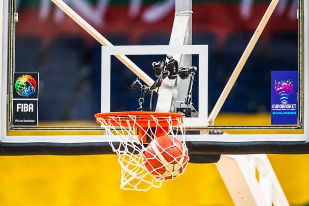 2021-02-20 Vilnius Lithuania. National teams of Belgium and Denmark play FIBA Eurobasket 2022 qualifier group C match in Vilnius on Saturday 20 of February 2022. Vilnius Lithuania KKF20210220_2953  Copyright: xKarolisxKavolelisx FIBA basketball Lithuania