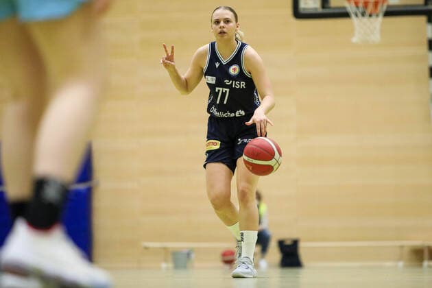 Capitol Bascats Duesseldorf gegen Eintracht Braunschweig LionPride, 20.02.2021 Franka Wittenberg ( 77 Eintracht Braunschweig LionPride); Capitol Bascats Duesseldorf gegen Eintracht Braunschweig LionPride am 20.02.2021, Duesseldorf. Copyright: xBEAUTIFULxSPORTS KennyxBeelex
