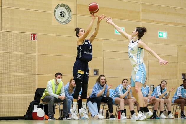 Capitol Bascats Duesseldorf gegen Eintracht Braunschweig LionPride, 20.02.2021 Stefanie Grigoleit ( 3 Eintracht Braunschweig LionPride); Capitol Bascats Duesseldorf gegen Eintracht Braunschweig LionPride am 20.02.2021, Duesseldorf. Copyright: xBEAUTIFULxSPORTS KennyxBeelex