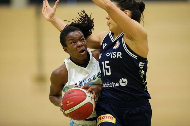 Capitol Bascats Duesseldorf gegen Eintracht Braunschweig LionPride, 20.02.2021 Maryam Adepoju Olatunji ( 2, Capitol Bascats Duesseldorf); Capitol Bascats Duesseldorf gegen Eintracht Braunschweig LionPride am 20.02.2021, Duesseldorf. Copyright: xBEAUTIFULxSPORTS KennyxBeelex