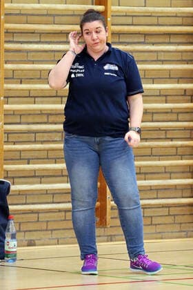 20.02.2021, xovx, Basketball Damen 1. Bundesliga, BC Pharmaserv Marburg - GISA Lions SV Halle Trainerin Sandra Rosanke (Gisa Lions SV Halle), Freisteller. Marburg Sporthalle Georg-Gaßmann-Stadion Hessen Deutschland (DE)
