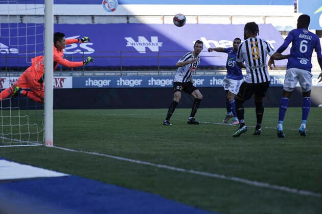 Thioub Sada 22 FOOTBALL : Strasbourg vs Angers - Ligue 1 Uber Eats - 21 02 2021 ElyxandroCegarra Panoramic 