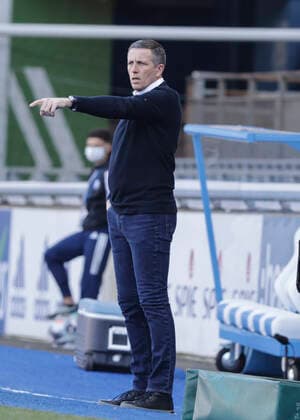 Thierry Laurey FOOTBALL : Strasbourg vs Angers - Ligue 1 Uber Eats - 21 02 2021 ElyxandroCegarra Panoramic 